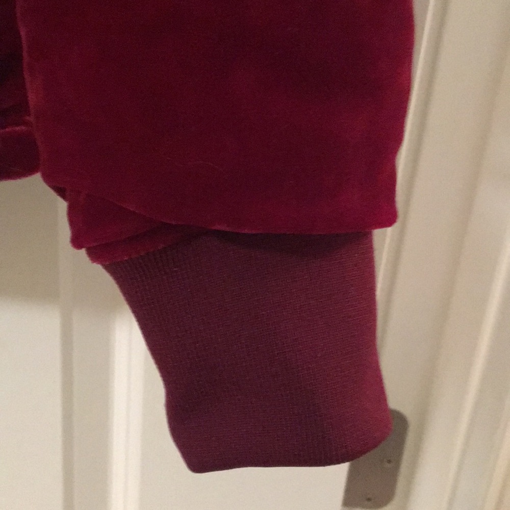Burgundy Velvet Express puffy Jacket - Picture 5 of 5